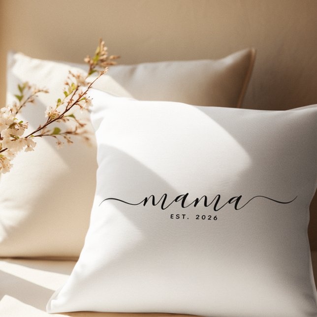 Skript Mama Est Jahr Muttertag Geschenk Kissen (Von Creator hochgeladen)