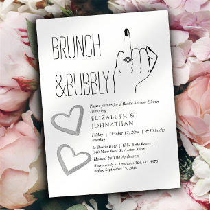 Skript Minimale Brunch- und Sekt-Einladung Einladung
