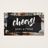 Skript mit Bar, Foto, Hochzeiten und Getränke für (Rückseite)