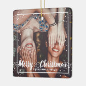 Skript mit Herz-Foto Red Keepake Keramikornament (Links)