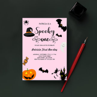 Skript mit Herz Spooky Ein Halloween Geburtstag Einladung