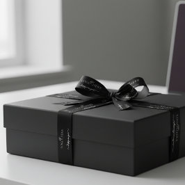 Skript mit Logo für neue Geschäftsjahre Satinband