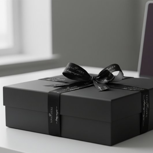 Skript mit Logo für neue Geschäftsjahre Satinband