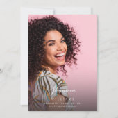 Skript-Mod Name Foto Graduation Party Vertikal LT Einladung (Vorderseite)