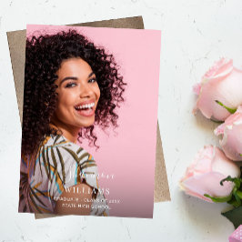 Skript-Mod Name Foto Graduation Party Vertikal LT Einladung