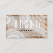 Skript Modern Neutral beige und gold Terminkarte (Vorderseite)