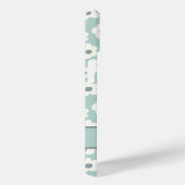Skript Monogram Boho Grün Weiß Grau Floral Case-Mate iPhone Hülle (Rückseite / Rechts)