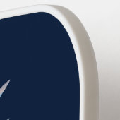 Skript-Monogramm Ananas Küstenstrand Pickleball Schläger (Linke Seite)
