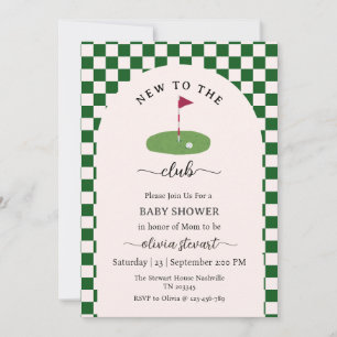 Skript neu im Club Golf Baby Shower Einladung