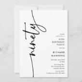 Skript Neunzigster 90. Geburtstag Einladung (Vorderseite)