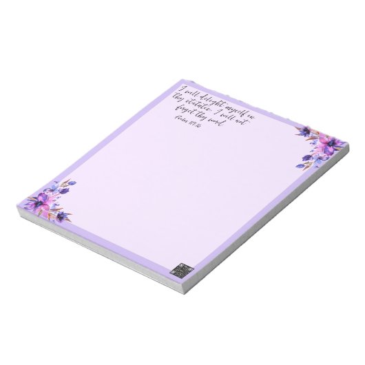 Skript Notepad Lilac Notizblock (Rotiert)
