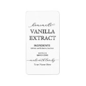 Skript Personalisierte, hausgemachte Vanilla Extra Adressaufkleber (Vorne)