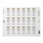 Skript Personalisierte, hausgemachte Vanilla Extra Adressaufkleber (Vorne)