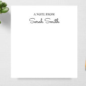 Skript-Personalisierter Name Notepad-Geschenk für  Notizblock