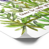 Skript Philippinen 1:2 Bibelverse Lavender Poster (Ecke)