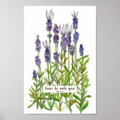 Skript Philippinen 1:2 Bibelverse Lavender Poster (Vorne)