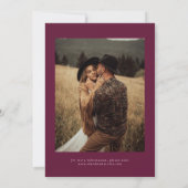Skript Preiselbeer-Hochzeit Termin vormerken Save The Date (Rückseite)