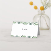 Skript reserviert Personalisierte Hochzeitsszensio Platzkarte (Rückseite)