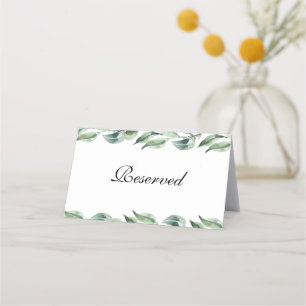 Skript reserviert Personalisierte Hochzeitsszensio Platzkarte