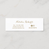 Skript-Rosen-Goldlippen LipSense Verteiler-3D Mini Visitenkarte (Rückseite)