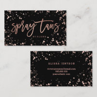 Skript-Rosengoldconfetti-Spritzer des Sprays tan