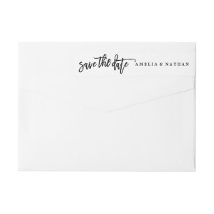 Skript Save The Date Hochzeitsetikett zum Umwickel