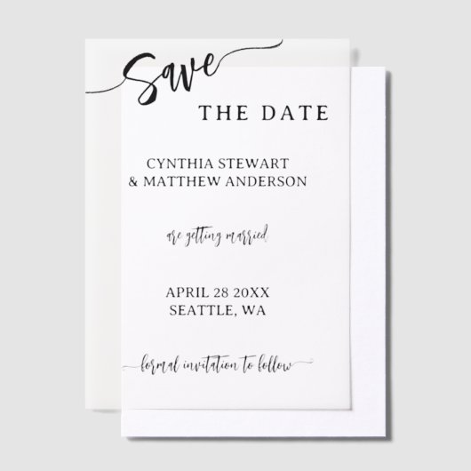 Skript Save the Date Pergament Einladungen (Versetzt)