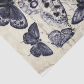 Skript-Schmetterlings-Collagen-Blatt Seidenpapier (Detail)