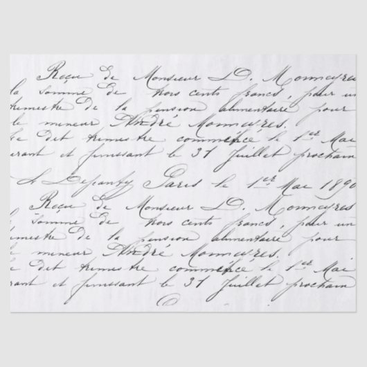 Skript-Seidenpapier Seidenpapier (Vorderseite)