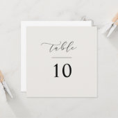 Skript-Tischnummer Hochzeitsplattform Karte (Vorderseite/Rückseite Beispiel)