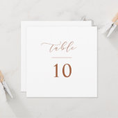 Skript-Tischnummer Hochzeitsplattform Karte (Vorderseite/Rückseite Beispiel)