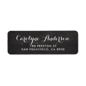 Skript-Typografie auf rustikaler Imitat-Tafel (Vorne)