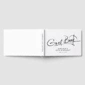 Skript-Typografie-Minimalistischer-Meilenstein-Geb Gästebuch (Voll)