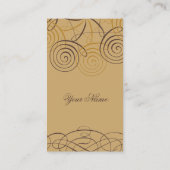 Skript-u. Kalligraphie-Visitenkarten Visitenkarte (Rückseite)