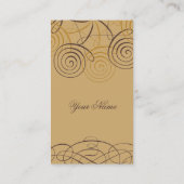 Skript-u. Kalligraphie-Visitenkarten Visitenkarte (Rückseite)