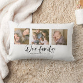 Skript Unser Familienname FotoCollage Lendenkissen (Decke)