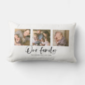 Skript Unser Familienname FotoCollage Lendenkissen (Vorderseite)