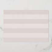 Skript untersuchen | Einfaches elegantes Brautpart Folieneinladung (Rückseite)