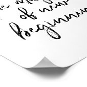 Skript vertrauen Sie der Magie der neuen Mauer Art Poster (Ecke)