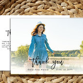 Skript Vielen Dank Foto Abschluss Postkarte