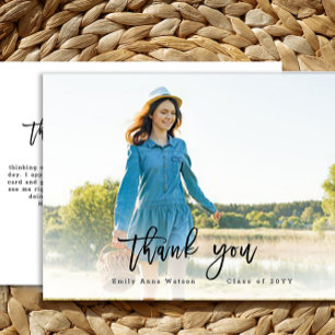 Skript Vielen Dank Foto Abschluss Postkarte