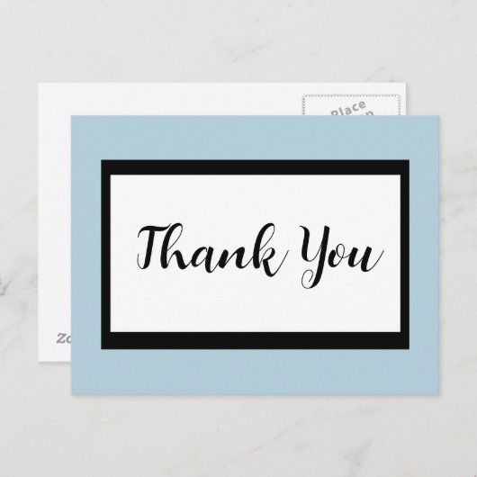 Skript Vielen Dank, Postkarte (Vorne/Hinten)