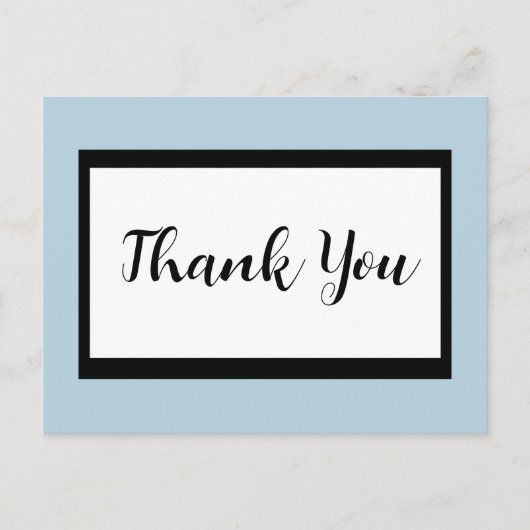 Skript Vielen Dank, Postkarte (Vorderseite)