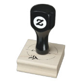 Skript von Name handgefertigter Mini-Stempel Gummistempel (Stempel)