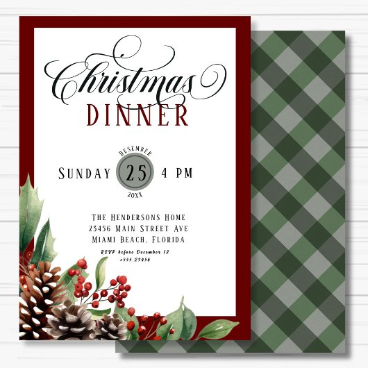 Skript Weihnachtsessen Einladung