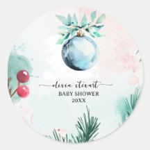 Skript Winter Weihnachten Junge Baby Shower