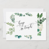 Skript-Zuhause Sweet-Zuhause mit Eucalyptus erstel Ankündigung (Rückseite)