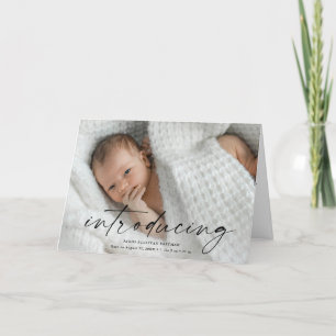 Skript zur Vorstellung des Babyfotos Dankeskarte