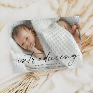 Skript zur Vorstellung des Babyfotos mit Dankeschö Postkarte