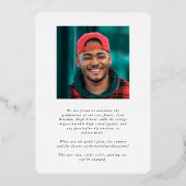 Skript zwei Foto Abschluss Ankündigung untersuchen (Rückseite)